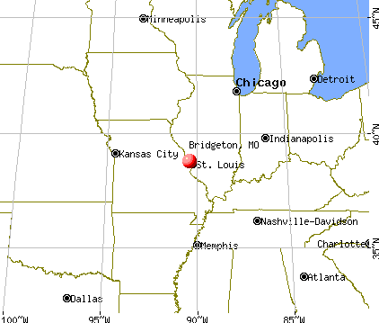 Bridgeton, Missouri map