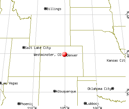 Westminster, Colorado map