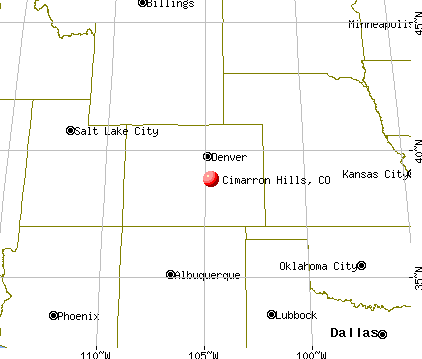 Cimarron Hills, Colorado map