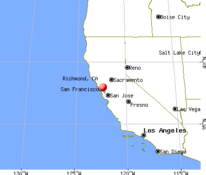 Richmond, California map