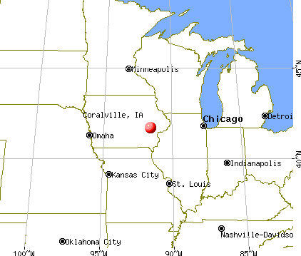 Coralville, Iowa map