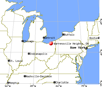 Warrensville Heights, Ohio map