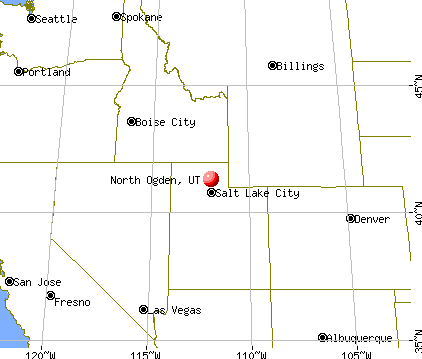 North Ogden, Utah map