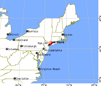 Rye, New York map