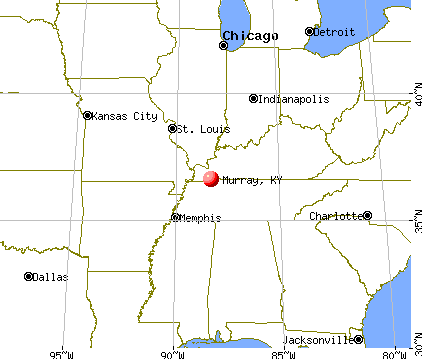 Murray, Kentucky map