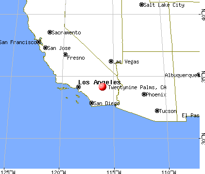 Twentynine Palms, California map