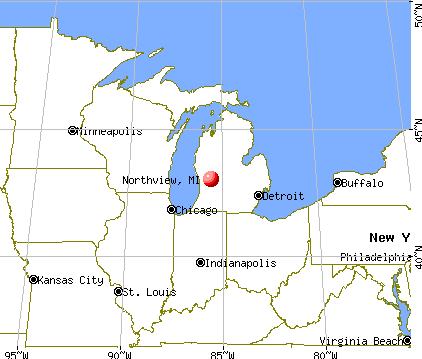 Northview, Michigan map