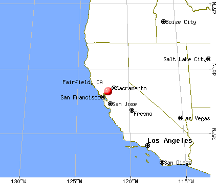 Fairfield, California map