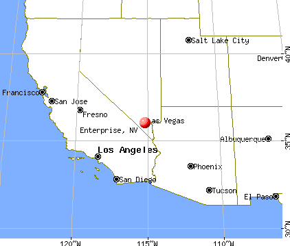 Enterprise, Nevada map