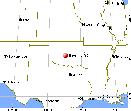 Norman, Oklahoma map