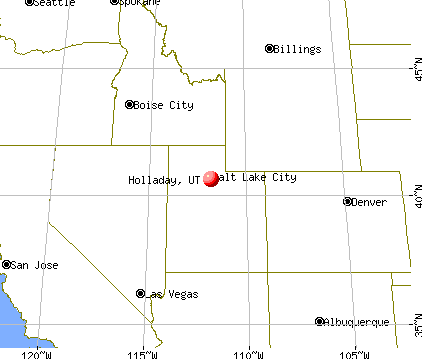 Holladay, Utah map