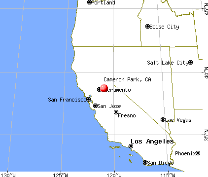 Cameron Park, California map