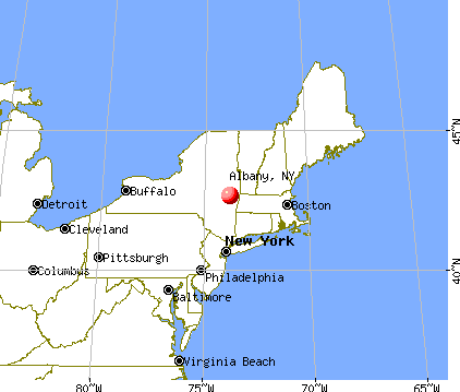 Albany, New York map