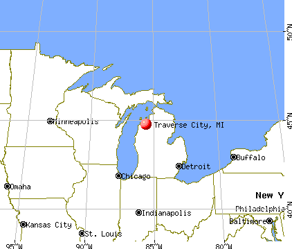 Traverse City, Michigan map