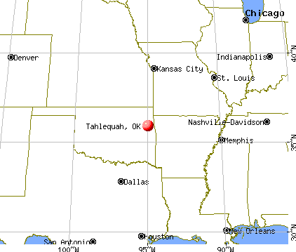 For population 25 years and over in Tahlequah: High school or higher: 80.6% 