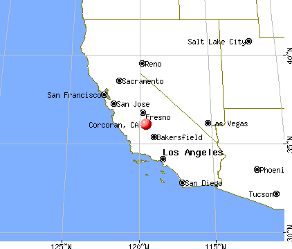 Corcoran, California map
