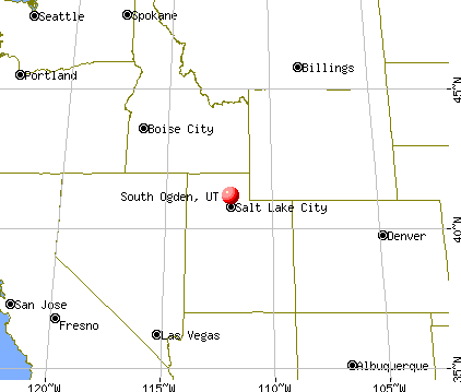 South Ogden, Utah map