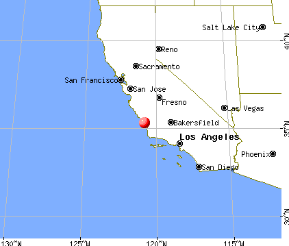 Baywood-Los Osos, California map