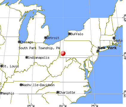 South Park Township, Pennsylvania map