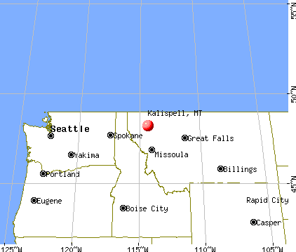 Kalispell, Montana map 2011