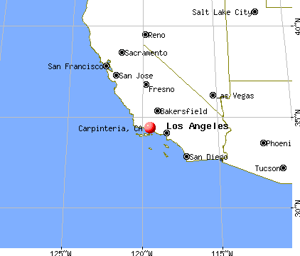 Carpinteria, California map