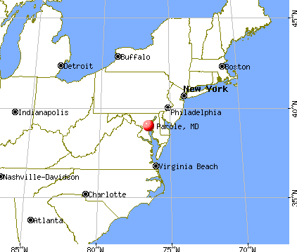 Parole, Maryland map