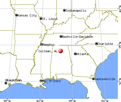 Cullman, Alabama map