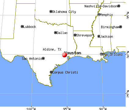 Aldine, Texas map
