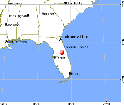 Fairview Shores, Florida map