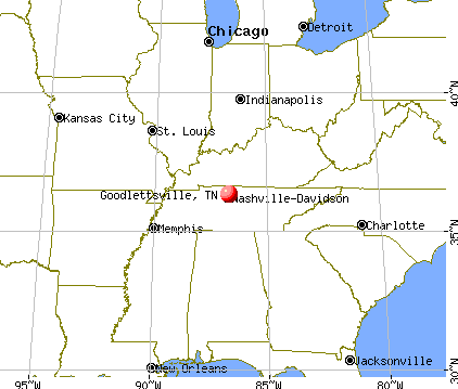 Goodlettsville, Tennessee map