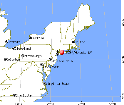 Stony Brook, New York map