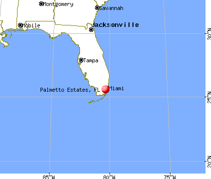 Palmetto Estates, Florida map