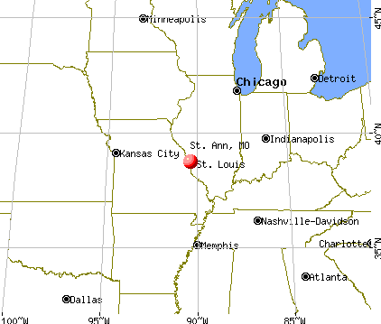 St. Ann, Missouri map