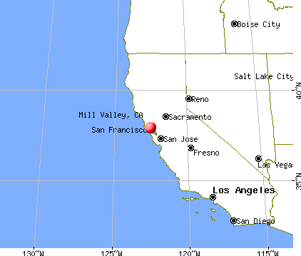 Mill Valley, California map