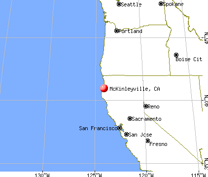 McKinleyville, California map
