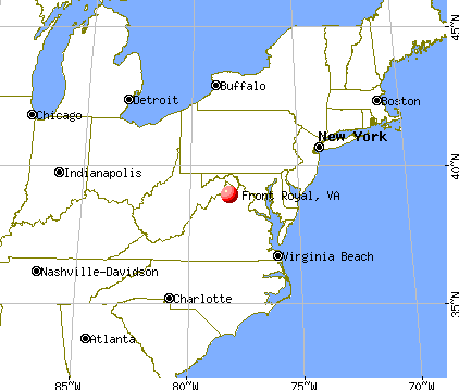 Front Royal, Virginia map