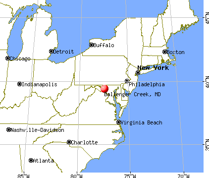 Ballenger Creek, Maryland map