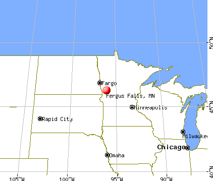 Fergus Falls, Minnesota map