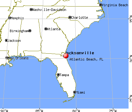 Atlantic Beach, Florida map