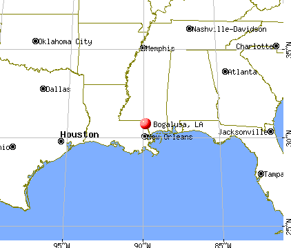 Bogalusa, Louisiana map