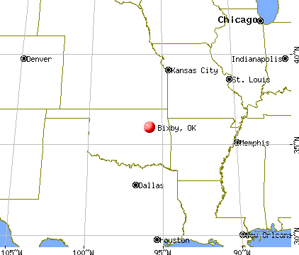 Bixby, Oklahoma map