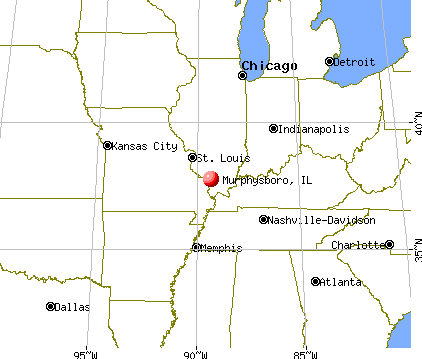 Murphysboro, Illinois map