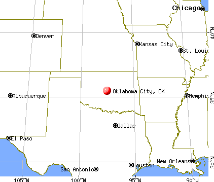 Oklahoma City, Oklahoma map