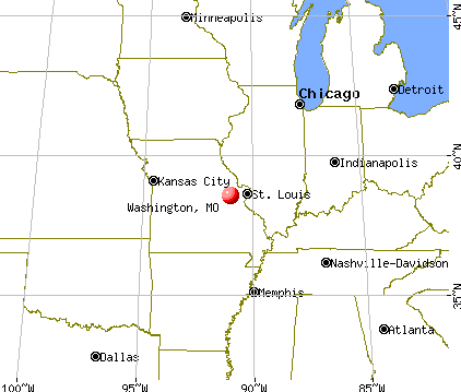 Washington, Missouri map