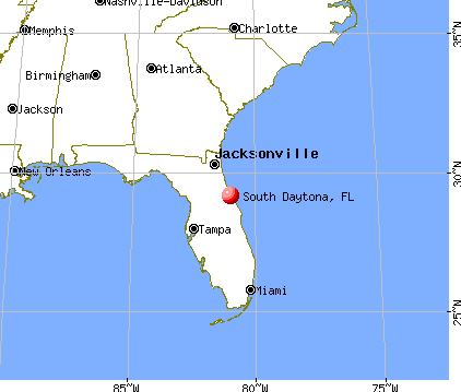 South Daytona, Florida map