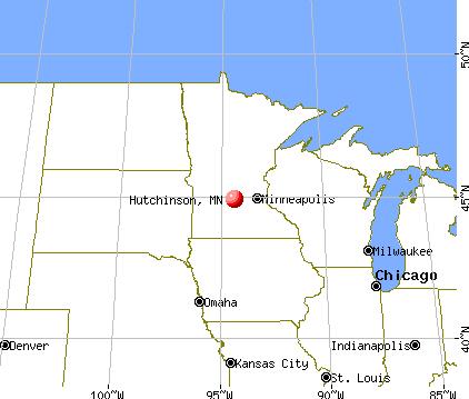 Hutchinson, Minnesota map