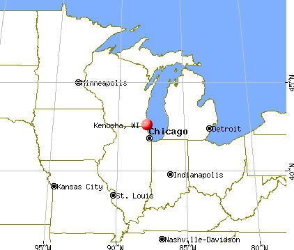 Kenosha, Wisconsin map