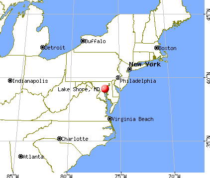Lake Shore, Maryland map
