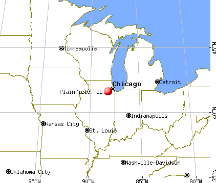 Plainfield, Illinois map