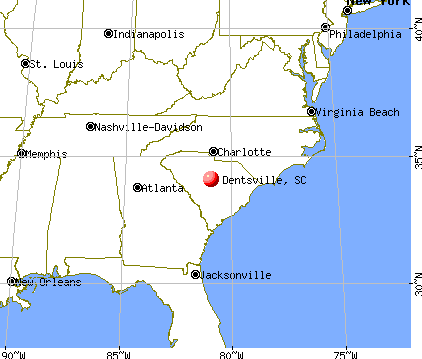 Dentsville, South Carolina map